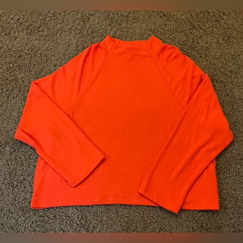 Orange Oversized Sweater, Dolman Sleeves, Women’s Large, Lightweight, H&M 🍊